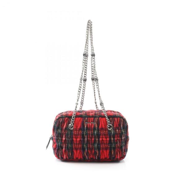 MIU MIU Red Shoulder Bag - Picture 1 of 7